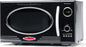 Nostalgia Microondas retro de bancada - grande potência de 800 watts - 25 litros - 12 programas de cozedura pré-estabelecidos - relógio digital - utensílios de cozinha - preto