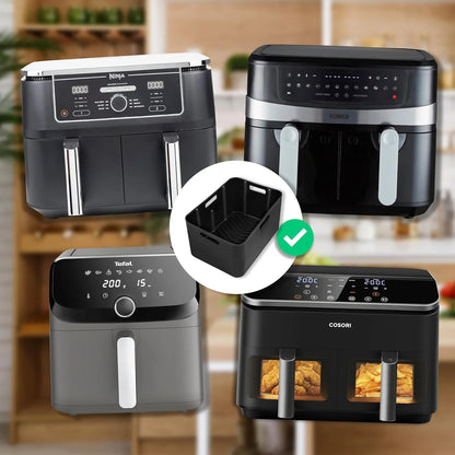Pack de 2 Formas de Silicone Reutilizáveis para Air Fryer Duronic AFL1 – Antiaderentes