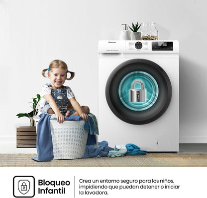 Hisense WF1Q8041BW2 - Máquina de lavar, Classe A, 8 Kg