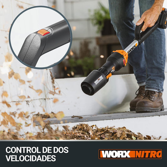 WORX WG543E.9 Soprador de folhas 20 V nitro, super leve 1,7 kgh