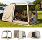 VEVOR Tenda de campanha com mosquiteira, 1825 x 1825 x 2200 mm, 4-6 pessoas, dobrável, para porta traseira SUV,