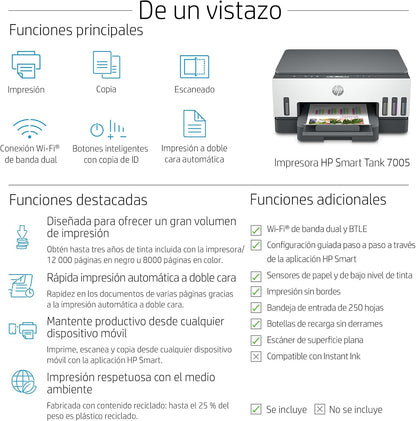 HP Smart Tank 7005 28B54A - Impressora A4 multifunções