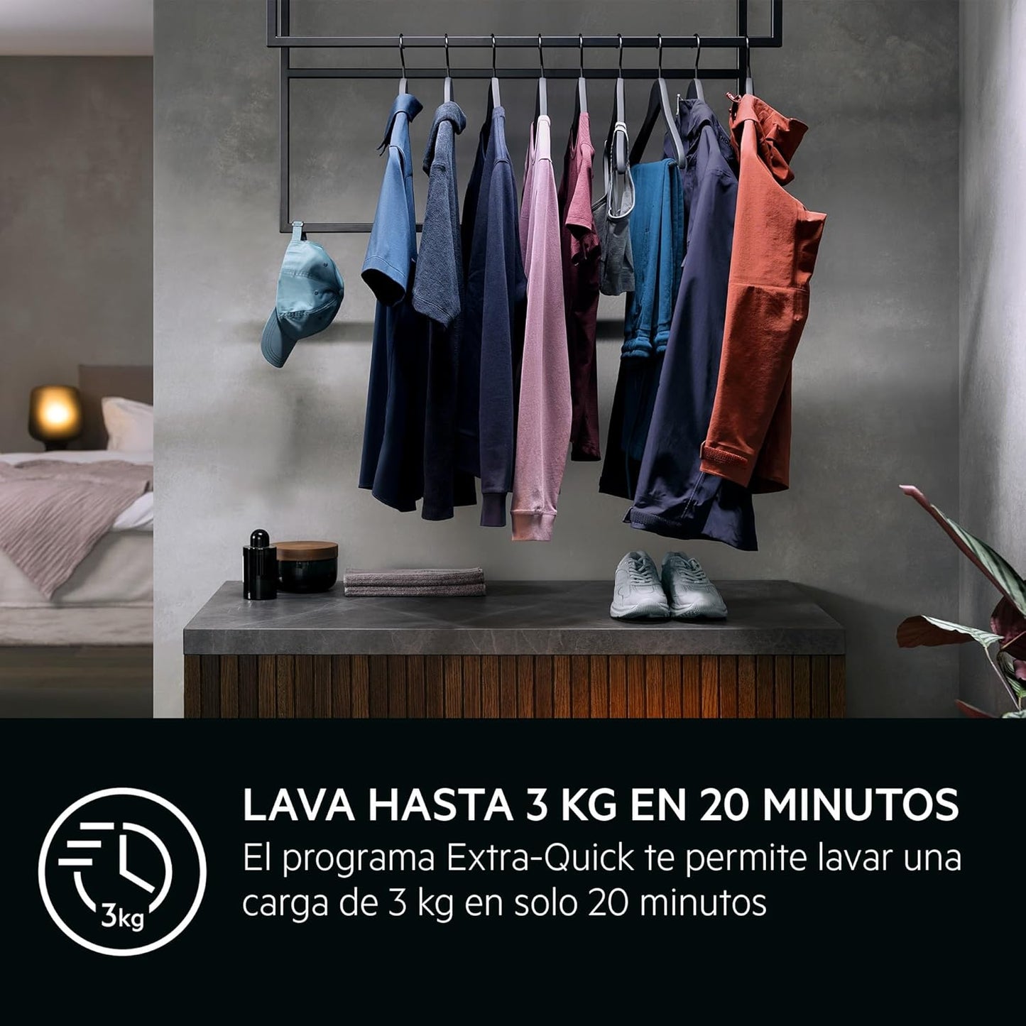 AEG Máquina de lavar roupa de carga frontal de 8 kg,