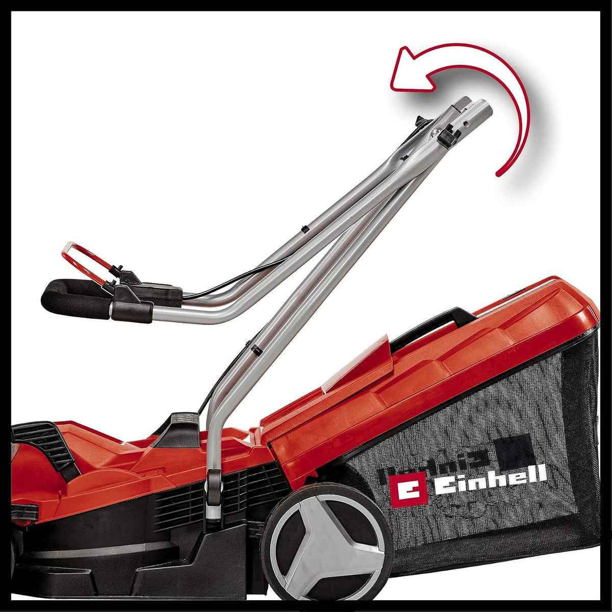 Einhell Cortacésped con batería GE-CM 18/33 Li Kit PXC | 18 V | corte 33 cm | máximo 200 m² | Brushless | cesto 30 l | altura de corte 25 a 65 mm | bateria 4,0 Ah + carregador