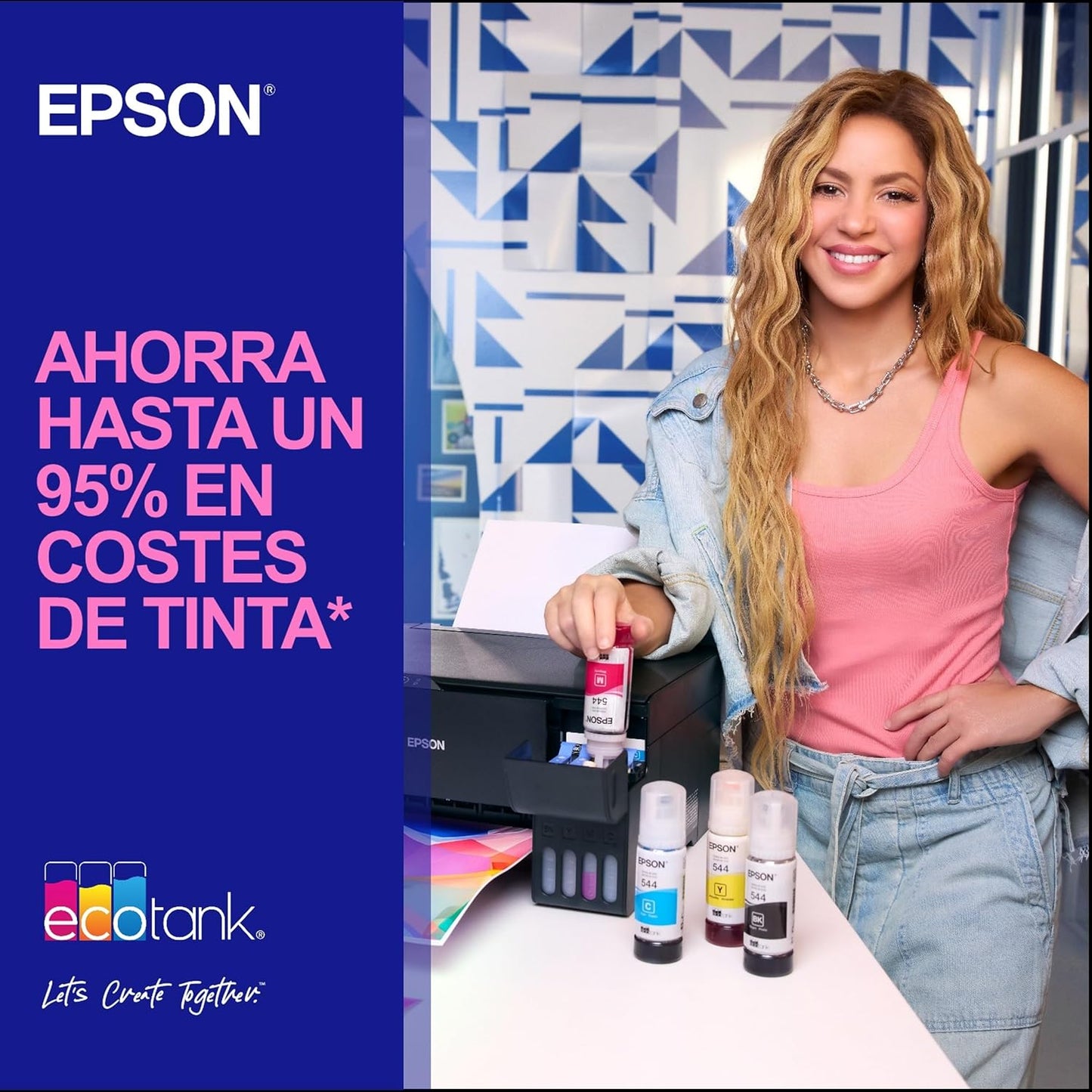 Epson Impressora multifunções EcoTank ET-2862 A4 com depósito de tinta, ligação Wi-Fi e até 3 anos de tinta incluída