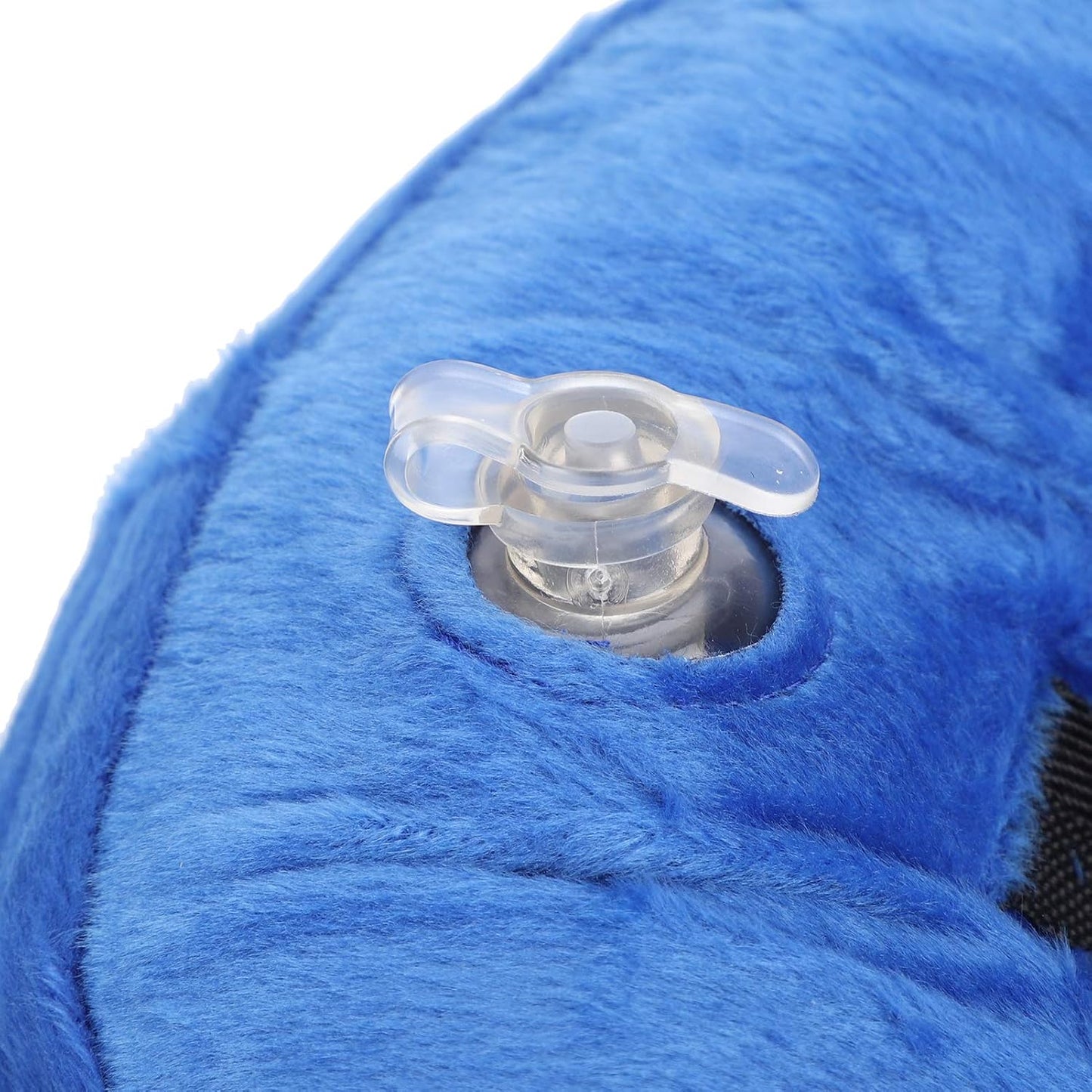 Collar Inflable para Protector de Cuello Suave y Cómodo para Recuperación de Mascotas, Collar Ajustable de PVC en Azul, 1 Unidad (XS)