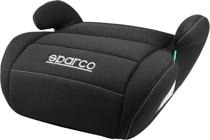 Sparco Elevador infantil de assento de carro preto i-Size para meninos e meninas.