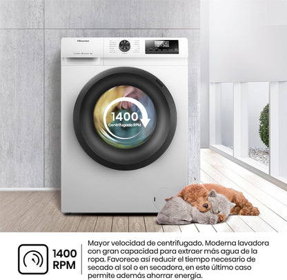 Hisense WF1Q8041BW2 - Máquina de lavar, Classe A, 8 Kg