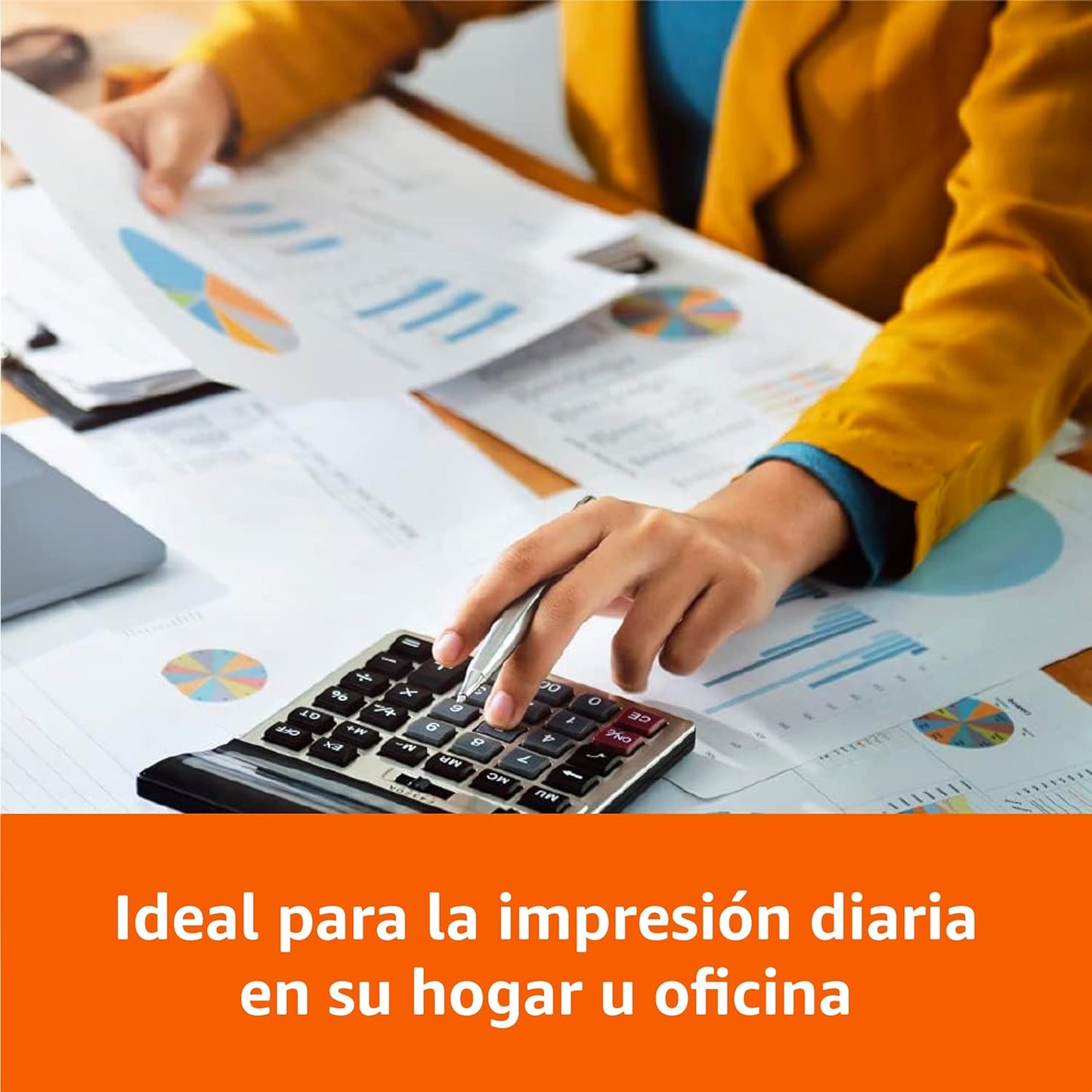 Amazon Basics Papel multiusos para impressora A4 80 g/m², 2500 Unidades, 5 Pacotes de 500, Branco