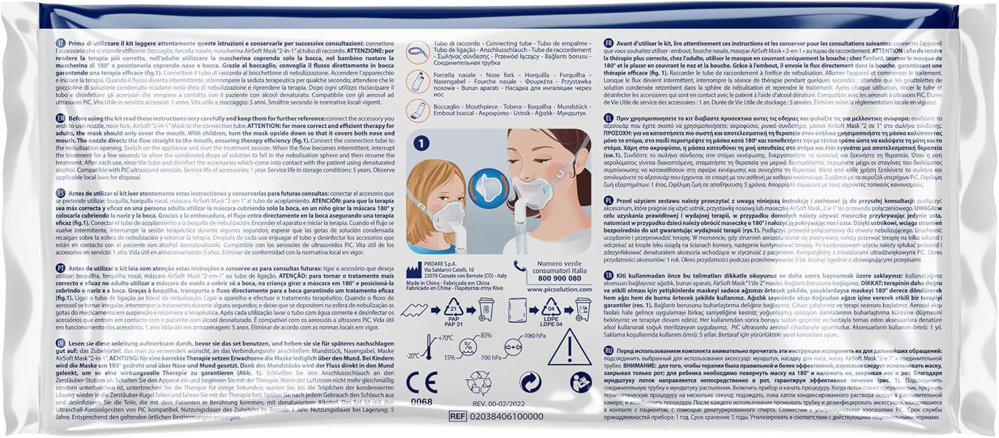 Pic Solution Airprojet Plus Spray ultra-sónico 1300 g, branco, azul