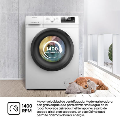 Hisense WF1Q8041BW2 - Máquina de lavar, Classe A, 8 Kg
