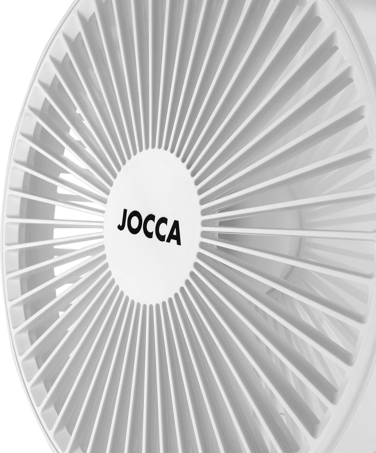 Jocca - Ventoinha portátil de pé dobrável | altura ajustável 36-97,5 cm | bateria recarregável 7200 mAh até 24 h | 3 velocidades |  USB | silencioso