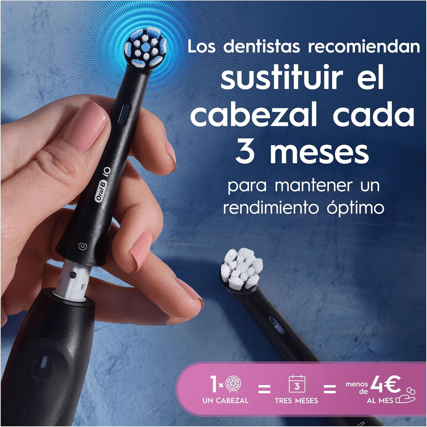 Oral-B Série iO Gentle Care Cabeças de Reposição Originais, Pacote com 4