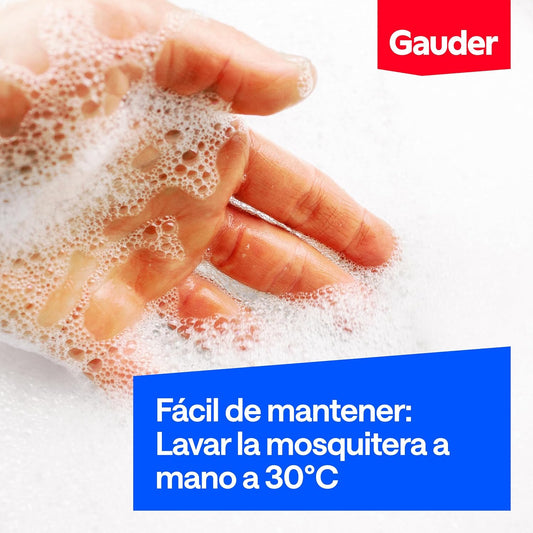 GAUDER Rede mosquiteira para janela, rede anti-insetos com fecho de gancho e laço,