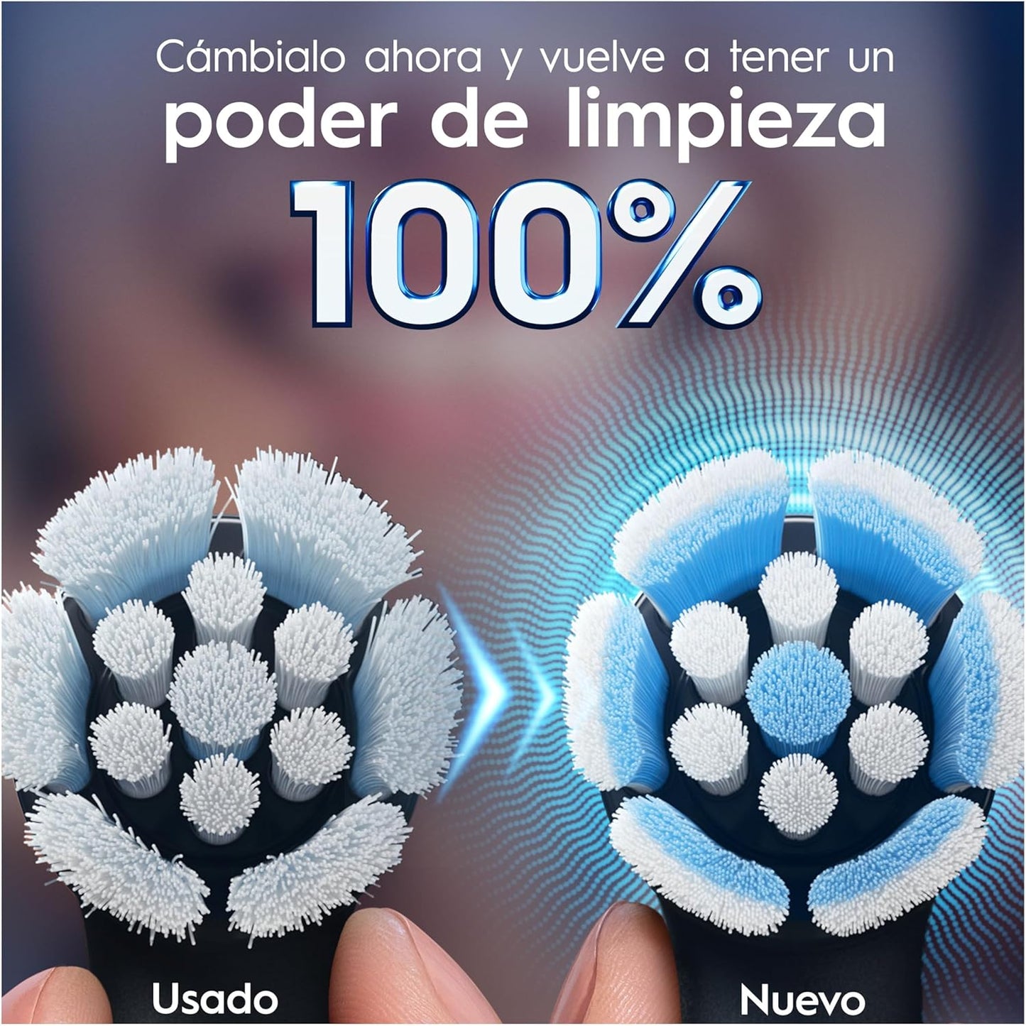 Oral-B Série iO Gentle Care Cabeças de Reposição Originais, Pacote com 4