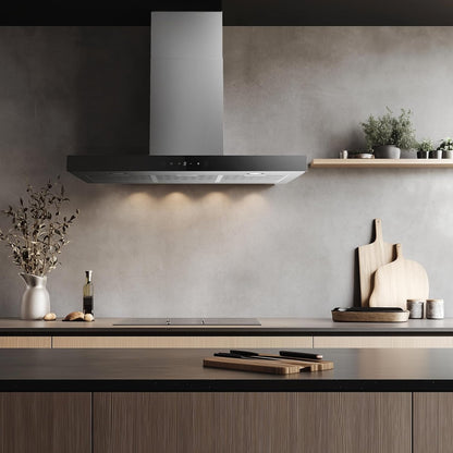 EVVO Exaustor decorativo CE36, 90 cm de largura, potência 650 m³/h