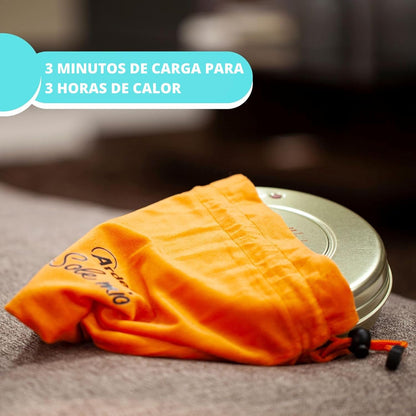 ARDES AR071A Sole Mio Aquecedor Elétrico 550W com Luz Indicadora, Ardes Aquecedor Elétrico Aquece Pés Mãos Recarregável e Portátil, Cobertura do Aquecedor de Pelúcia, Alimentado com Cabo Elétrico