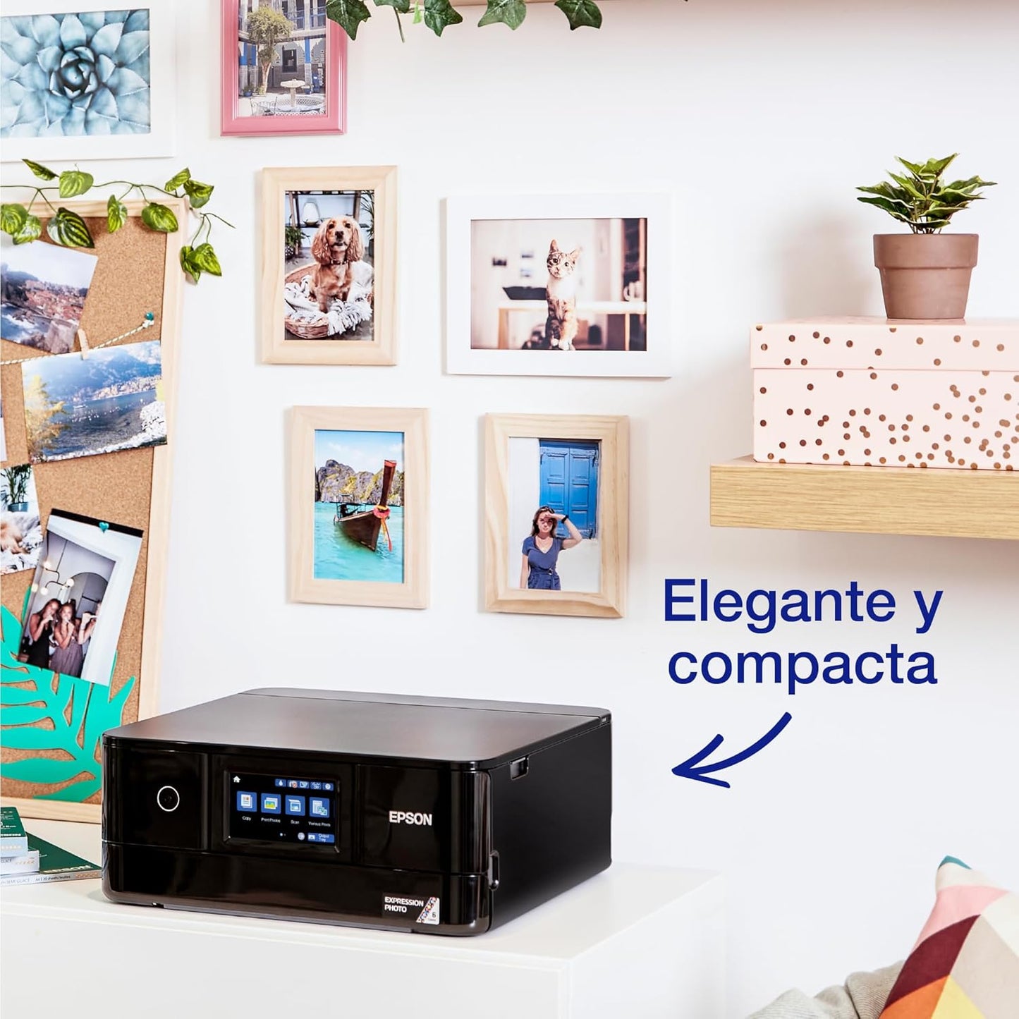 Epson Expression Photo XP-8700, Impressora fotográfica WiFi A4 multifunções 3 em 1 com impressão dupla face (duplex), ecrã tátil, bandeja independente de fotografia, tinta 6 cores, preto