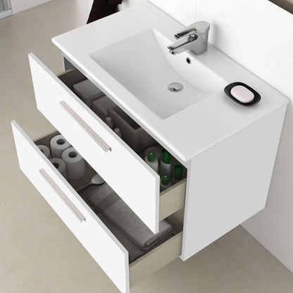 RKITMOBEL Lavabo PMMA Cor Branco, 81,5x13x46