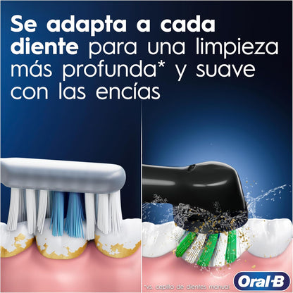 Oral-B Vitality Pro Escova de dentes elétrica com cabo recarregável e 1 cabeça, desenhada por Braun, presentes originais - preto
