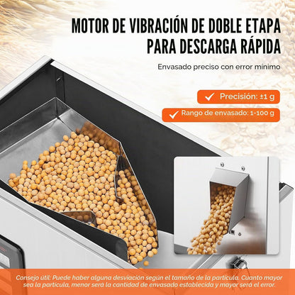 VEVOR Máquina de enchimento de pó, 1-100 g, máquina de enchimento automática inteligente
