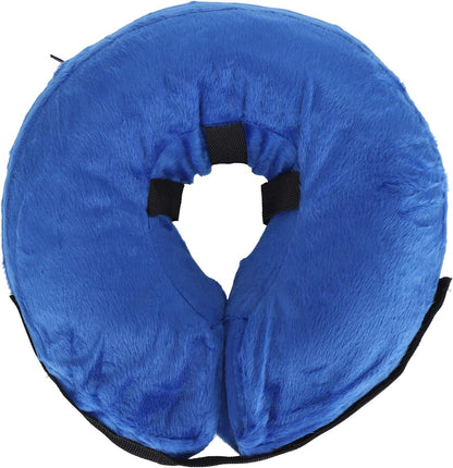Collar Inflable para Protector de Cuello Suave y Cómodo para Recuperación de Mascotas, Collar Ajustable de PVC en Azul, 1 Unidad (XS)
