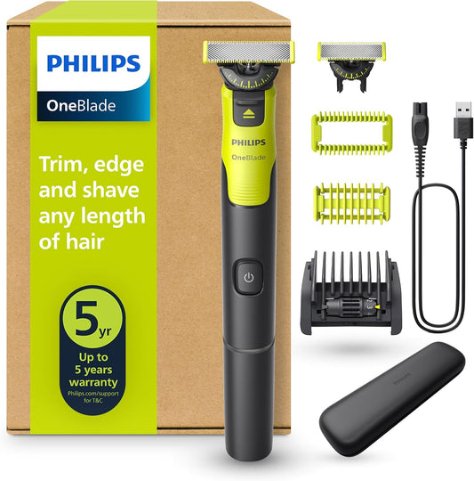 Philips OneBlade 360 Barbeiro autêntico, máquina de barbear e aparador elétrico
