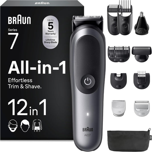Braun Recortadora Todo En Uno Series 7 AIO7545, Kit de Estilo 12em1