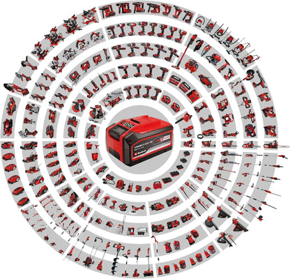 Einhell Cortacésped con batería GE-CM 18/33 Li Kit PXC | 18 V | corte 33 cm | máximo 200 m² | Brushless | cesto 30 l | altura de corte 25 a 65 mm | bateria 4,0 Ah + carregador