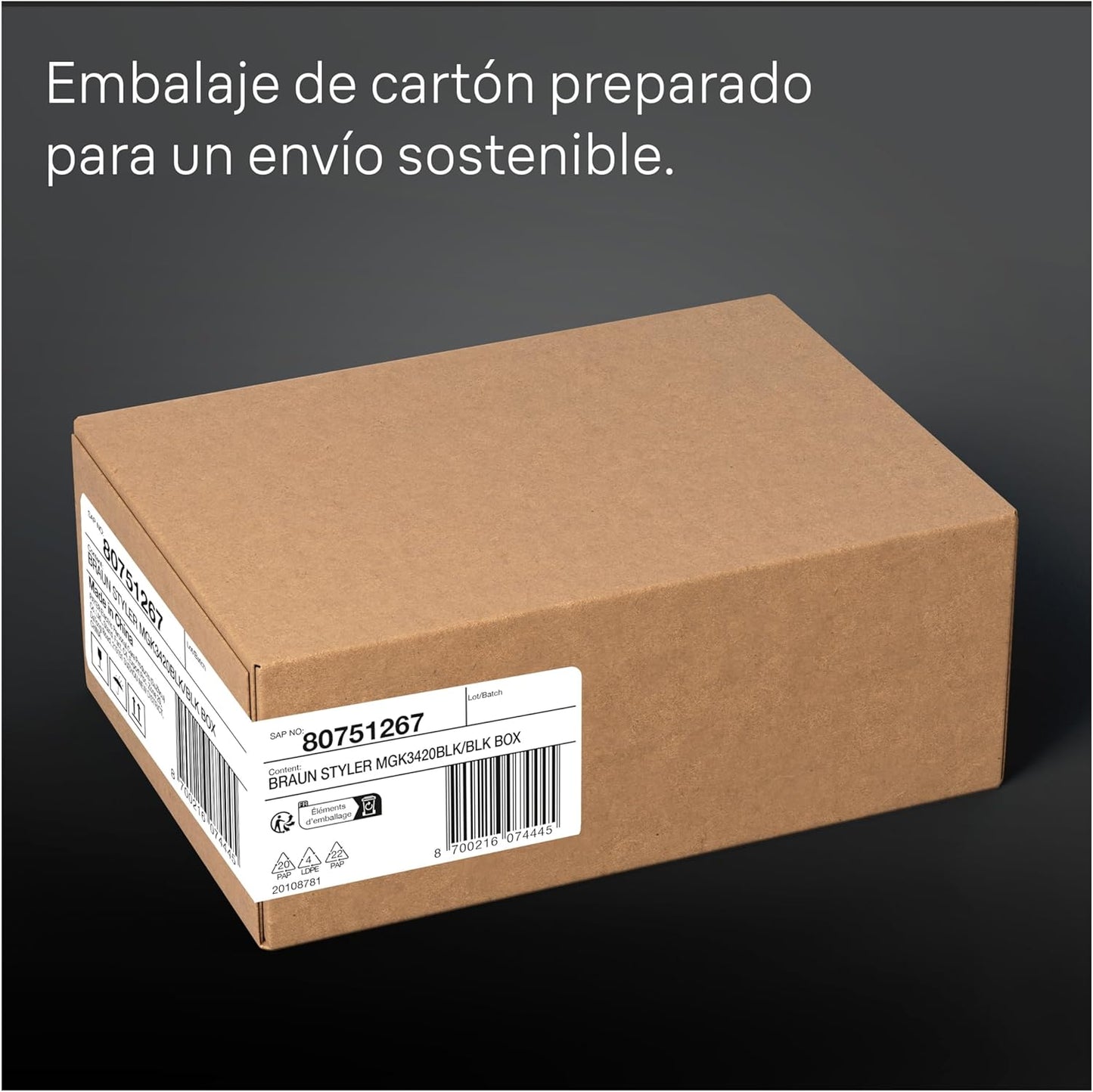 Braun Recortadora Tudo em Um Series 3 Máquina de Cortar Cabelo Sem Fio Com 50 Min de Autonomia, Máquina de Barbear, Aparador de Cabelo Kit 6 em 1 Para Barba e Cabelo, MGK3420