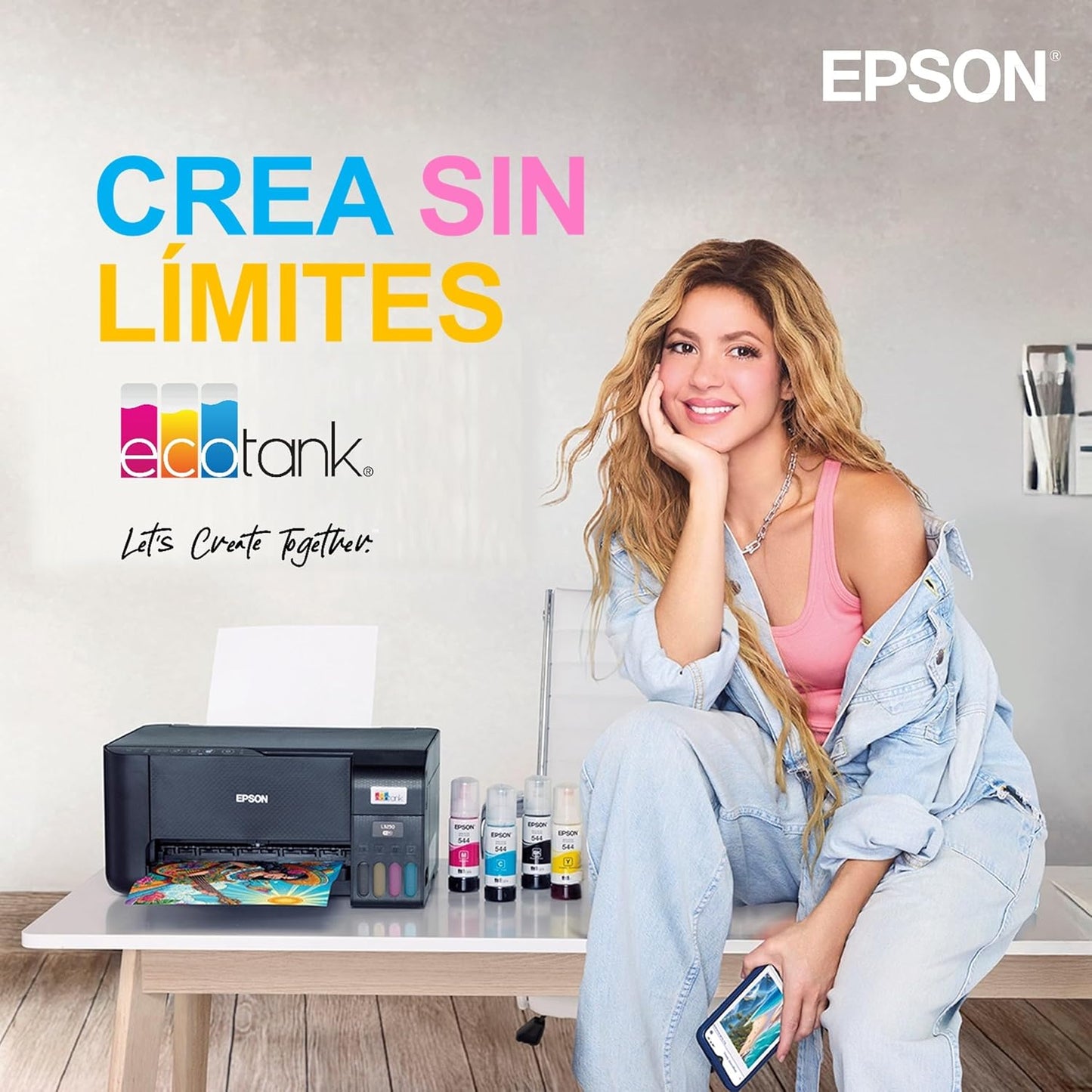 Epson Impressora multifunções EcoTank ET-2862 A4 com depósito de tinta, ligação Wi-Fi e até 3 anos de tinta incluída