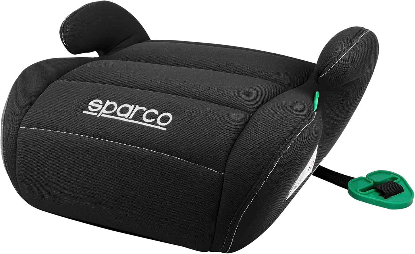 Sparco Elevador infantil de assento de carro preto i-Size para meninos e meninas.