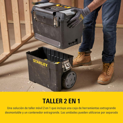 STANLEY Mobile Work Centre Toolbox, oficina rolante 2 em 1
