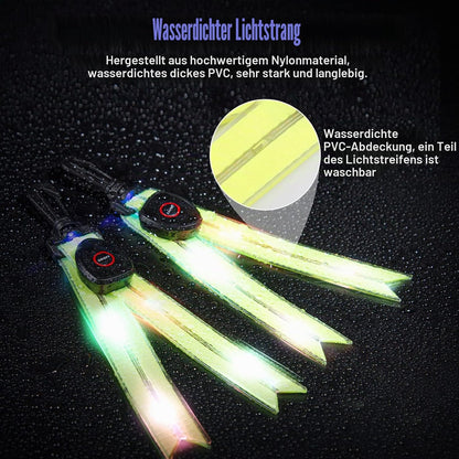 Luz piscante LED para mochila escolar - 2 refletores infantis recarregáveis Luz piscante Luz de segurança para mochila escolar, Pingente refletor de luz de segurança à prova d'água para mochila escolar, mochila, caminhada, corrida