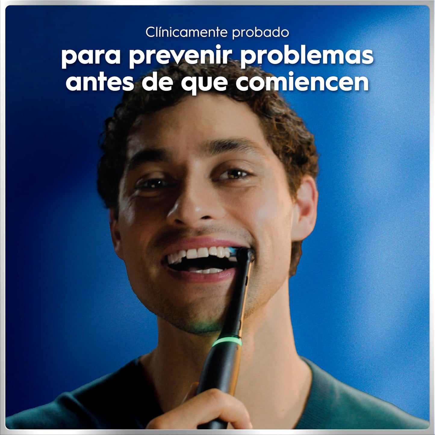 Oral-B iO 6 Escova de dentes elétrica preta com cabo recarregável, 3 cabeças, 1 estojo de viagem, 5 modos de escovar com branqueamento dental