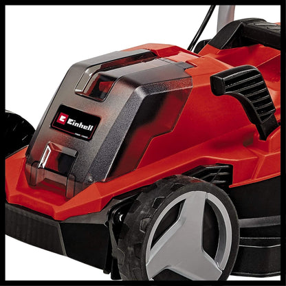 Einhell Cortacésped con batería GE-CM 18/33 Li Kit PXC | 18 V | corte 33 cm | máximo 200 m² | Brushless | cesto 30 l | altura de corte 25 a 65 mm | bateria 4,0 Ah + carregador