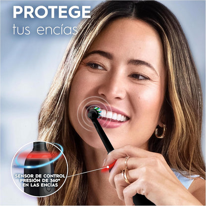 Oral-B Pro 3 3000 Escova de dentes elétrica com 2 cabeças, preta