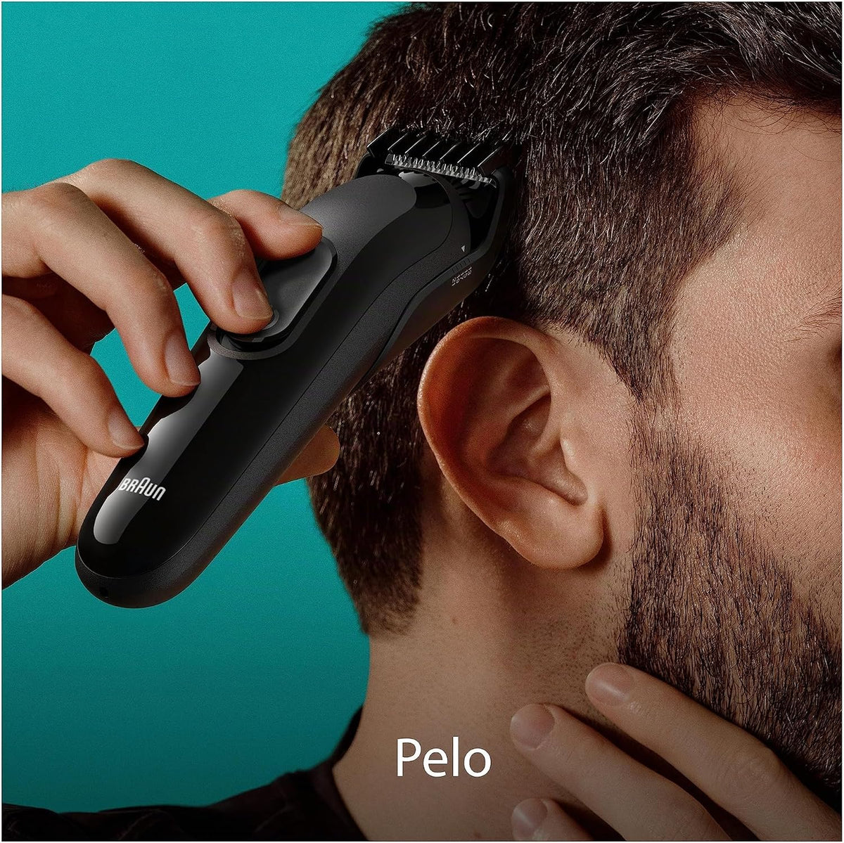 Braun Recortadora Tudo em Um Series 3 Máquina de Cortar Cabelo Sem Fio Com 50 Min de Autonomia, Máquina de Barbear, Aparador de Cabelo Kit 6 em 1 Para Barba e Cabelo, MGK3420