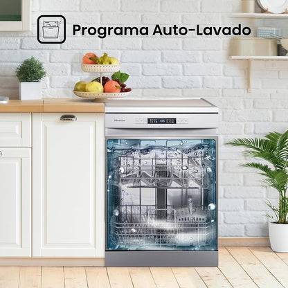 Hisense HS622E10X - Máquina de lavar louça, capacidade para 13 serviços, 60 cmHisense HS622E10X - Máquina de lavar louça, capacidade para 13 serviços, 60 cm