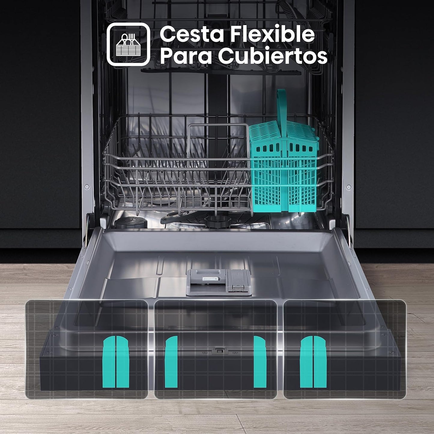 Hisense HS622E10X - Máquina de lavar louça, capacidade para 13 serviços, 60 cmHisense HS622E10X - Máquina de lavar louça, capacidade para 13 serviços, 60 cm