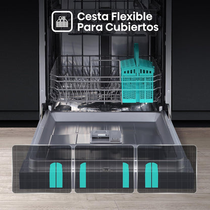 Hisense HS622E10X - Máquina de lavar louça, capacidade para 13 serviços, 60 cmHisense HS622E10X - Máquina de lavar louça, capacidade para 13 serviços, 60 cm