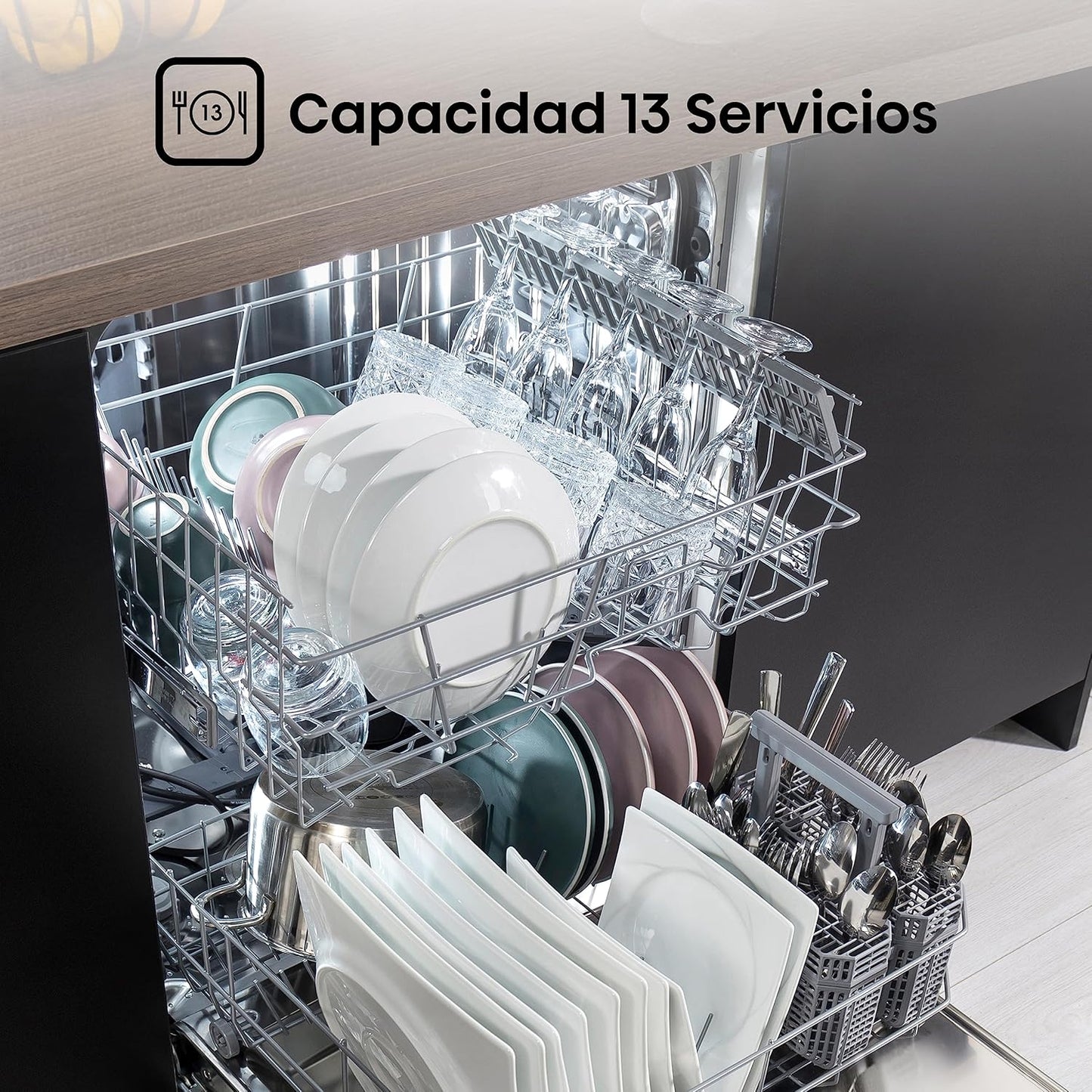 Hisense HS622E10X - Máquina de lavar louça, capacidade para 13 serviços, 60 cmHisense HS622E10X - Máquina de lavar louça, capacidade para 13 serviços, 60 cm