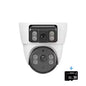 Câmera de Segurança Xiaovv 4MP WiFi com Lente Dupla, Visão Noturna 360 Graus PTZ, Sem Fio para Uso Interno