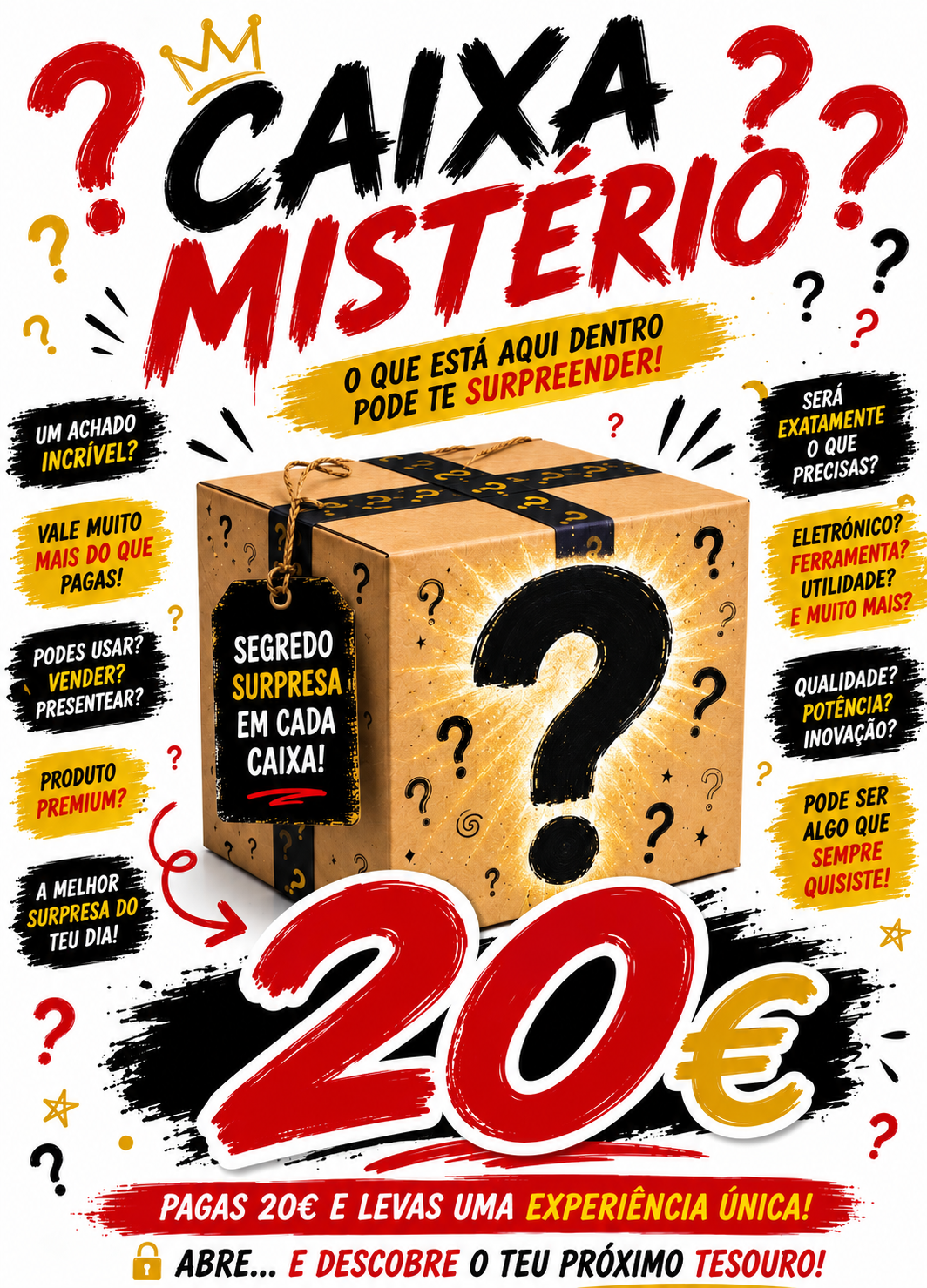 🎁 CAIXA SURPRESA – APENAS 20€! 🎁
