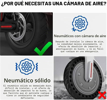 Câmaras de ar de 8,5 polegadas 8 1/2 × 2 Tubo interior de dupla espessura para XIAOMI MI 3/M365/Pro/Pro 2/1S Essential/soflow so4 pro trotinete elétrica rodas de substituição peças de