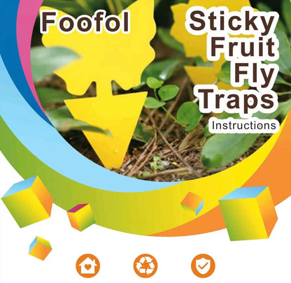 Armadilhas para moscas de frutas para fungos e mosquitos amarelas, pacote com 36, sem danos e sem odor para uso interno e externo Proteja a planta