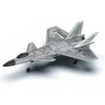 2,4 GHz 4 canais RC J-20 de avião de combate modelo BM20, modelo de avião de espuma EPP com superfícies fixas (cinza/2 baterias)