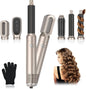 Escova secador de cabelo 5 em 1, Air Styler Set 1000 W, escova de ar quente multifunções, modelador de cabelo com ondulação 3 temperaturas, tecnologia Ion, escova alisadora para volume, lisa e seca