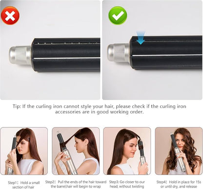 Escova secador de cabelo 5 em 1, Air Styler Set 1000 W, escova de ar quente multifunções, modelador de cabelo com ondulação 3 temperaturas, tecnologia Ion, escova alisadora para volume, lisa e seca
