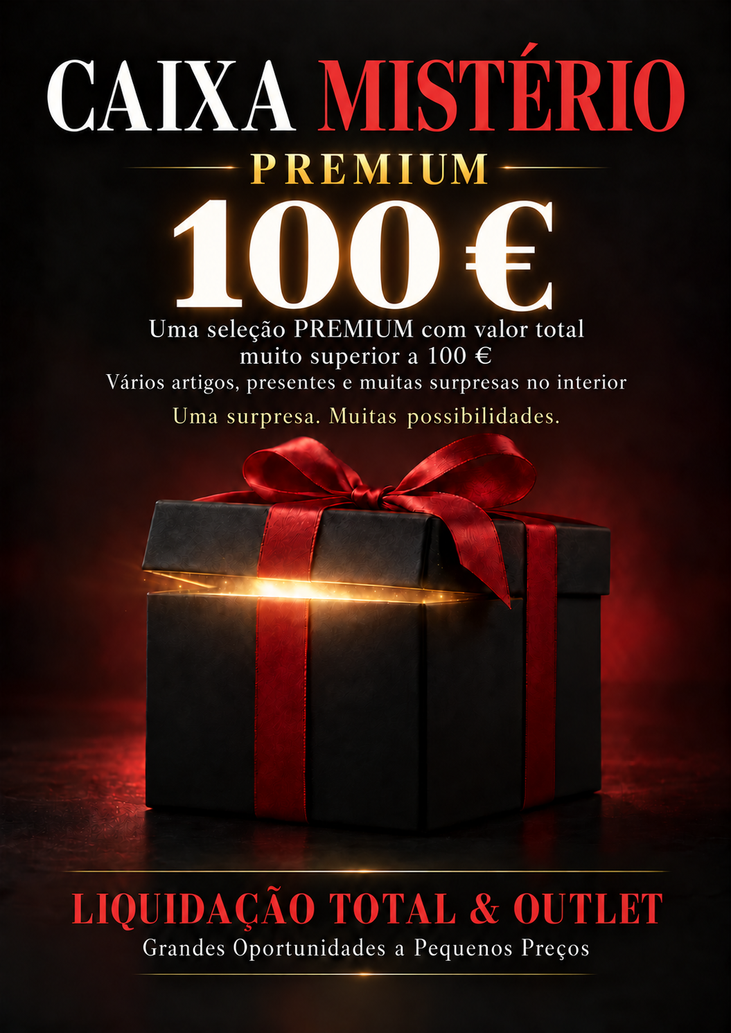 🎁 CAIXA SURPRESA – APENAS 100€! 🎁